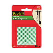 Scotch; Permanent Foam Mounting Squares, 2 inch; x 2 inch;