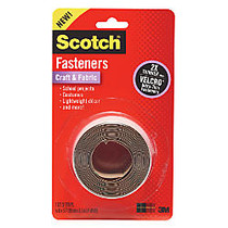 Scotch; Recloseable Fasteners, Black, 3/4 inch; x 60 inch;