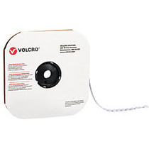 VELCRO; Brand Hook, 1/2 inch; White Dots, Roll Of 1,440