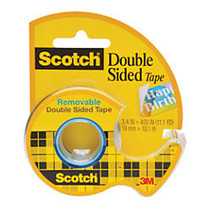 Scotch; 667 Removable Double-Sided Tape, 3/4 inch; x 400 inch;