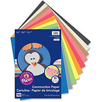 Rainbow; Super Value Construction Paper, 12 inch; x 18 inch;, Assorted Colors, Pack Of 100
