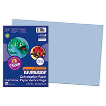 Riverside; Groundwood 100% Recycled Construction Paper, 12 inch; x 18 inch;, Blue Green, Pack Of 50