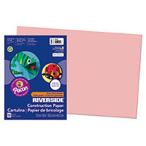 Riverside; Groundwood 100% Recycled Construction Paper, 12 inch; x 18 inch;, Salmon, Pack Of 50
