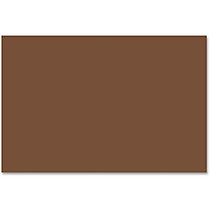 SunWorks; Groundwood Construction Paper, 12 inch; x 18 inch;, Dark Brown, Pack Of 50