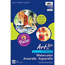 Art1st; Watercolor Paper, 12 inch; x 18 inch;, Pack Of 50 Sheets