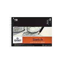 Canson Universal Heavyweight Sketch Pads, 18 inch; x 24 inch;, 30 Sheets, 100% Recycled, Pack Of 2