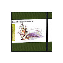 Hand Book Journal Co. Travelogue Drawing Journals, Square, 5 1/2 inch; x 5 1/2 inch;, 128 Pages, Cadmium Green, Pack Of 2