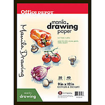 Office Wagon; Brand Manila Drawing Paper, 9 inch; x 12 inch;, 40 Lb, 50 Sheets