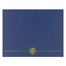 Great Papers! Classic Certificate Covers, 12 inch; x 9 3/8 inch;, Navy, Pack Of 5
