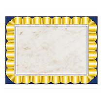 Hayes; Certificate Paper With Gold Ribbon Border, 8 1/2 inch; x 11 inch;, 20 Lb, Cream, 50 Sheets