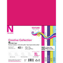 Neenah Textured Paper, Letter Size Paper, 80 lb, Assorted Colors, 40 Sheets