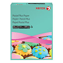 Xerox; Multipurpose Pastel Plus Paper, Letter Size Paper, 24 Lb, 30% Recycled, Aqua, Ream Of 500 Sheets