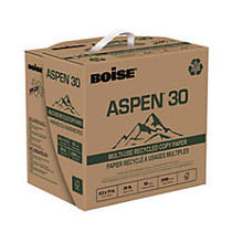 Boise; Aspen 30 Splox; Speed-Loading Reamless Paper, Letter Paper Size, 20 Lb, FSC Certified, Pack Of 2,500 Sheets