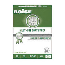 Boise; X-9 Multipurpose Copy Paper, FSC Certified, Letter Size Paper, 92 (U.S.) Brightness, 20 Lb, 500 Sheets Per Ream