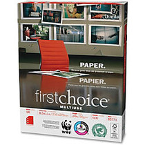 Domtar First Choice MultiUse - Letter - 8.50 inch; x 11 inch; - 24 lb Basis Weight - 3 x Hole Punched - Smooth - 98 Brightness - 5000 / Carton - White
