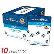 Hammermill; Copy Plus MP Paper, Letter Size Paper, 20 Lb, 500 Sheets Per Ream, Case Of 10 Reams