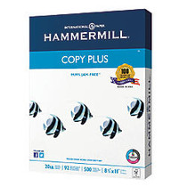 Hammermill; Copy Plus Paper, Letter Size Paper, 20 Lb, Ream Of 500 Sheets