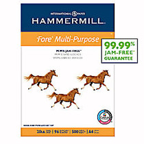 Hammermill; Fore Multipurpose Paper, A4, 8 1/4 inch; x 11 3/4 inch;, 20 Lb, White, Ream Of 500 Sheets