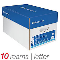 Office Wagon; Brand Multipurpose Paper, Letter Size Paper, 20 Lb, 500 Sheets Per Ream, Case Of 10 Reams