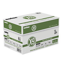 X-9 Multiuse Copy Paper, Letter Size Paper, 3-Hole Punched, FSC Certified, 20-Lb, Ream Of 500 Sheets, Case Of 10 Reams