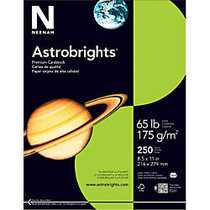 Neenah Astrobrights Bright Color Cover Paper, 8 1/2 inch; x 11 inch;, 65 Lb, Terra Green, Pack Of 250 Sheets