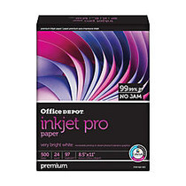 Office Wagon; Brand Inkjet Pro Paper, Smooth, Letter Size, 24 Lb, Ream Of 500 Sheets