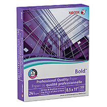 Xerox; Bold&trade; Professional Quality Paper, 8 1/2 inch; x 11 inch;, 24 Lb, Ream Of 500 sheets