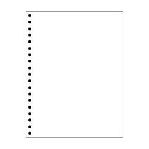 Willcopy Custom Cut Sheets, 19-Hole Prepunched Left, 8 1/2 inch; x 11 inch;, 24 Lb, White, 500 Sheets Per Ream, Pack Of 5 Reams