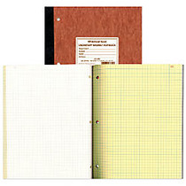 National; Brand Laboratory Research Notebook, 9 1/4 inch; x 11 inch;, Quadrille Ruled, 100 Sheets, Brown