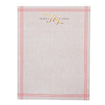 Gartner Studios; Foil Stationery Sheets, 8 1/2 inch; x 11 inch;, Red Border Joy, Pack Of 40