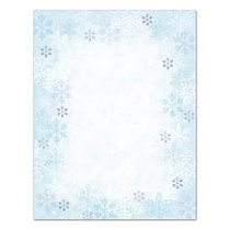 Great Papers!; Blue Flakes Letterhead Paper, 8 1/2 inch; x 11 inch;, Pack Of 80
