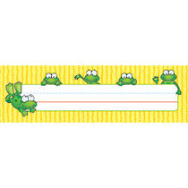 Carson-Dellosa Desk Nameplates, 9 1/2 inch; x 3 inch;, Frogs, Pack Of 36