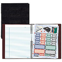 Blueline; NotePro&trade; 50% Recycled Notebook, 8 1/2 inch; x 11 inch;, College Ruled, 100 Sheets, Lizard-Like Red