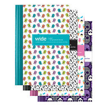 Office Wagon; Brand Mini Fashion Composition Book, 3 1/4 inch; x 4 1/2 inch;, Wide Ruled, 80 Sheets, Assorted Designs (No Design Choice)