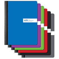 Office Wagon; Brand Solid Color Composition Books, 9 3/4 inch; x 7 1/2 inch;, Wide Ruled, 40 Pages (80 Sheets), Assorted Colors