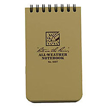 Rite in the Rain; Tactical Pocket Notebook, 3 inch; x 5 inch;, Tan