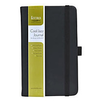 Eccolo&trade; Cool Jazz Journal, 3 1/2 inch; x 5 1/2 inch;, Ruled, 192 Pages, Black