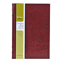 Eccolo&trade; Hardcover Journal With Design, 5 1/2 inch; x 8 inch;, Burgundy