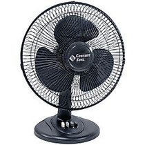 Comfort Zone CZHV12B 12-inch High Velocity Cradle Floor Fan, Black