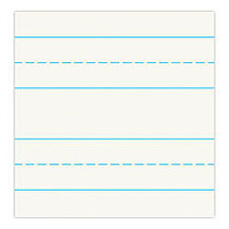 Office Wagon; Brand Stock Ruled Newsprint Paper, Grade 2, 3/8 inch; Heading, 7/8 inch; Ruling, 7/16 inch; Midline, 3/4 inch; Skip Space, 11 inch; x 8 1/2 inch;, Pack Of 500 Sheets