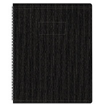 Blueline; EcoLogix&trade; 95% Recycled Wirebound Notebook, 8 1/2 inch; x 11 inch;, 1 Subject, College Ruled, 80 Sheets, Black