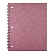 Divoga; Glitter Notebook, 8 inch; x 10 1/2 inch;, Wide Ruled, Pink, 80 Sheets