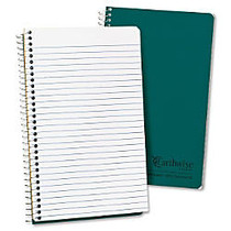 Earthwise Oxford Recycled 1-Subject Notebook - 80 Sheets - Printed - Wire Bound - Jr.Legal 5 inch; x 8 inch; - White Paper - Green Cover - Pressboard Cover - Recycled - 1Each