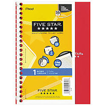 Five Star; Notebook, 5 inch; x 7 inch;, 1 Subject, College Ruled, 100 Sheets, Assorted Colors (No Choice)