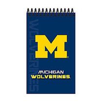 Markings by C.R. Gibson; Memo Books, 3 inch; x 5 inch;, College Ruled, 100 Pages (50 Sheets), Michigan Wolverines, Pack Of 3