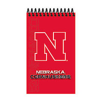 Markings by C.R. Gibson; Memo Books, 3 inch; x 5 inch;, College Ruled, 100 Pages (50 Sheets), Nebraska Cornhuskers, Pack Of 3