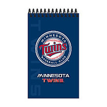 Markings by C.R. Gibson; Memo Books, 3 inch; x 5 inch;, Wide Ruled, 100 Pages (50 Sheets), Minnesota Twins, Pack Of 3