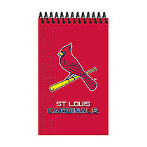 Markings by C.R. Gibson; Memo Books, 3 inch; x 5 inch;, Wide Ruled, 100 Pages (50 Sheets), St. Louis Cardinals, Pack Of 3