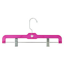 Honey-Can-Do Crystal Cut Pant/Skirt Hangers, Pink, Pack Of 80