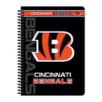 Markings by C.R. Gibson; Notebook, 5 inch; x 7 inch;, 1 Subject, Wide Ruled, 160 Pages (80 Sheets), Cincinnati Bengals